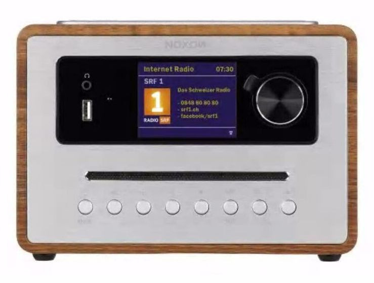 Noxon iRadio 500 alles-in-één radio met CD-speler, DAB+, FM, internetradio, Bluetooth en USB - Walnoot