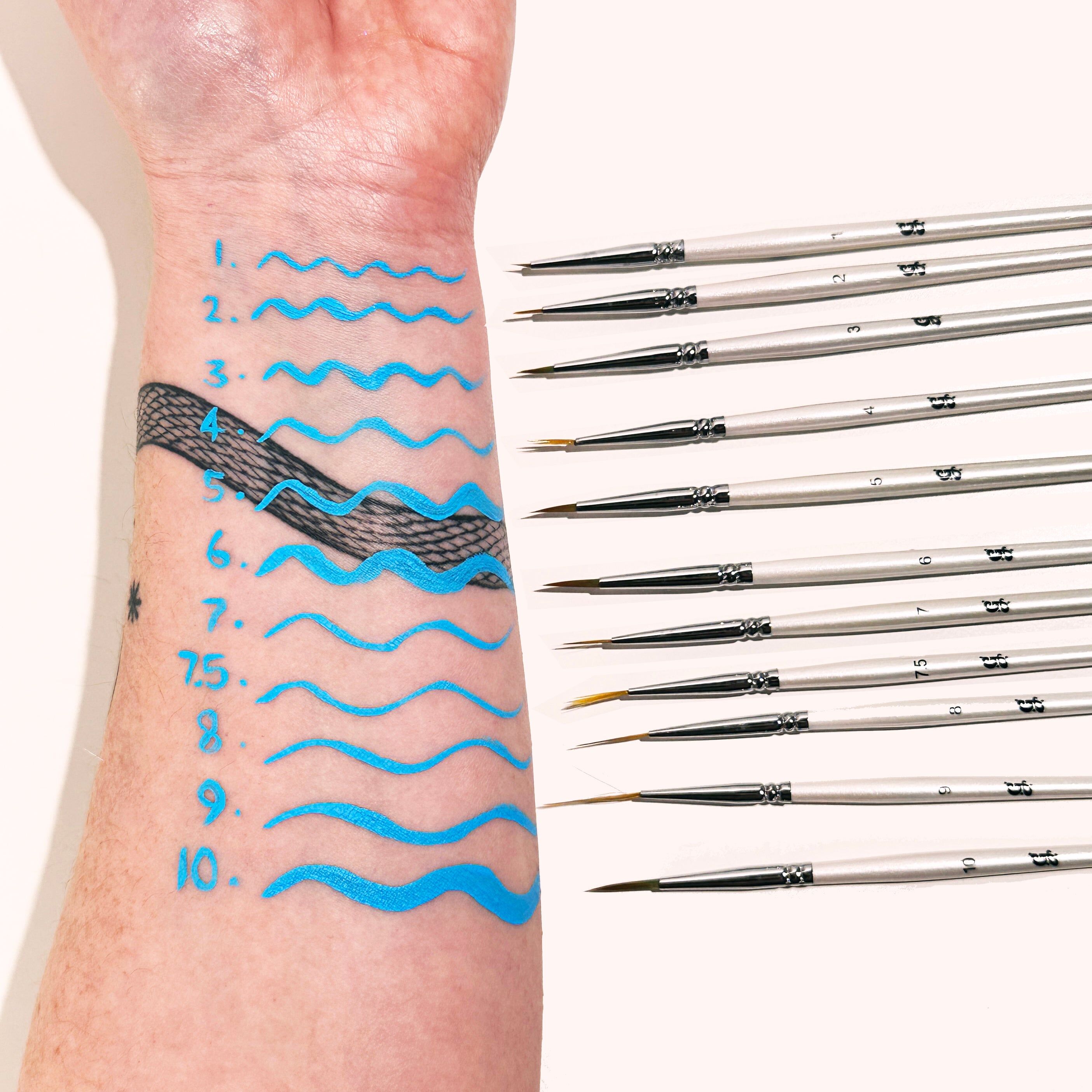 Detailed Liner Brush Set - Glisten Cosmetics