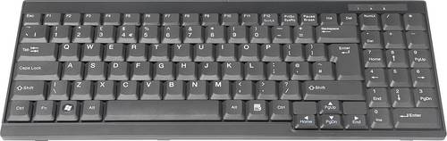 Digitus DS-72000UK Kabelgebunden KVM-Tastatur UK-Englisch, QWERTY Schwarz