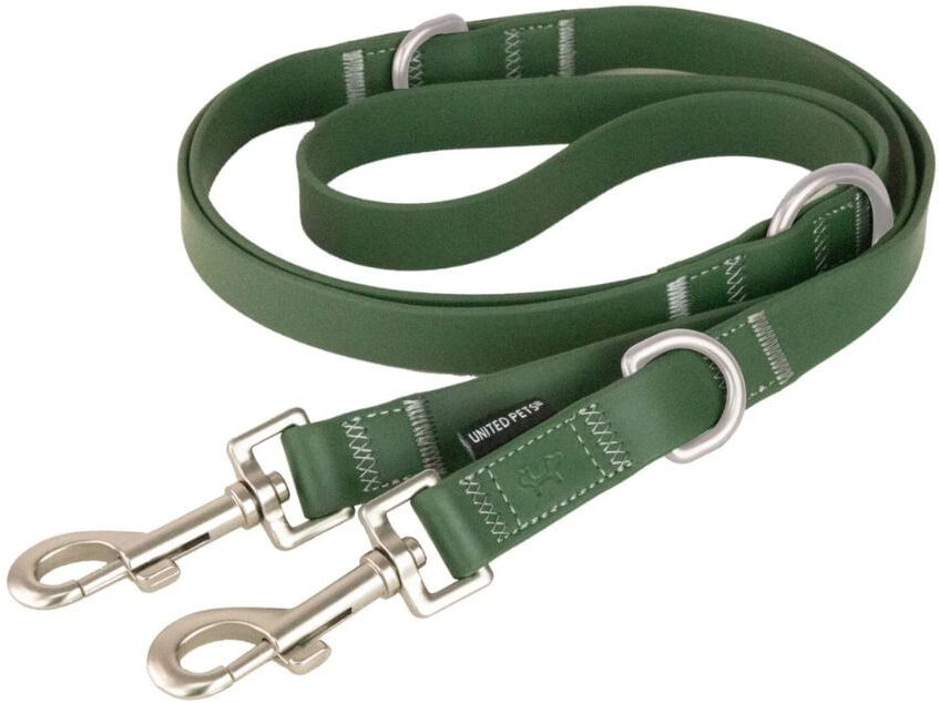 United Pets Guinzaglio Gumi Multifunzione Verde 180CM
