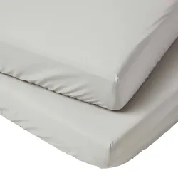 KINDER-SPANNBETTLAKEN 2er-Set, Ägyptische Baumwolle, 70/140 cm