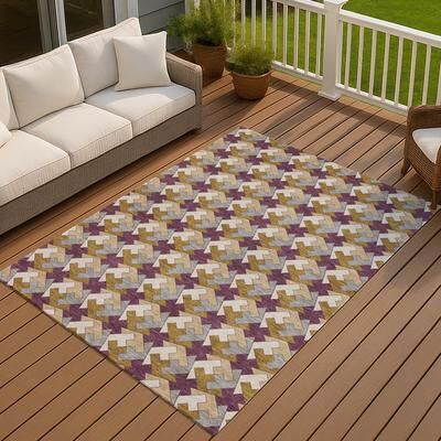Addison Rugs Machine Washable Indoor/ Outdoor Modern Becker Chantille Rug