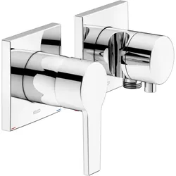 Keuco Edition 11 Brausearmatur 51151011222 chrom, 2 Verbraucher, mit Wandanschlußbogen und Brausehalter