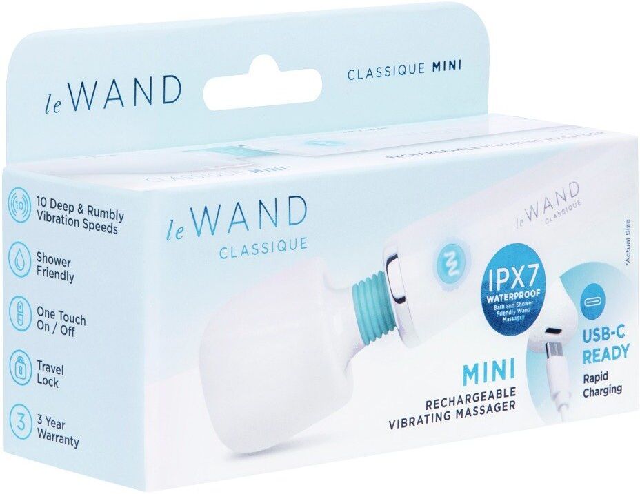 Le Wand Mini masseur vibrant ergonomique blanc