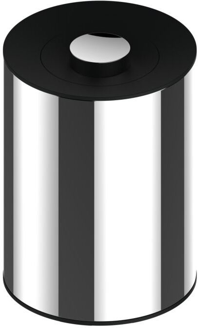 Keuco Plan Abfallbehälter 04989510037 5 l, Deckel schwarzgrau, Weiß lackiert