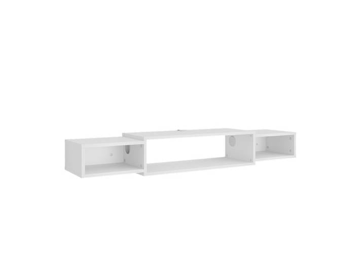 Meuble tv Nordic 139.7x20.3cm avec des étagères ouvertes Blanc Vicco 49521