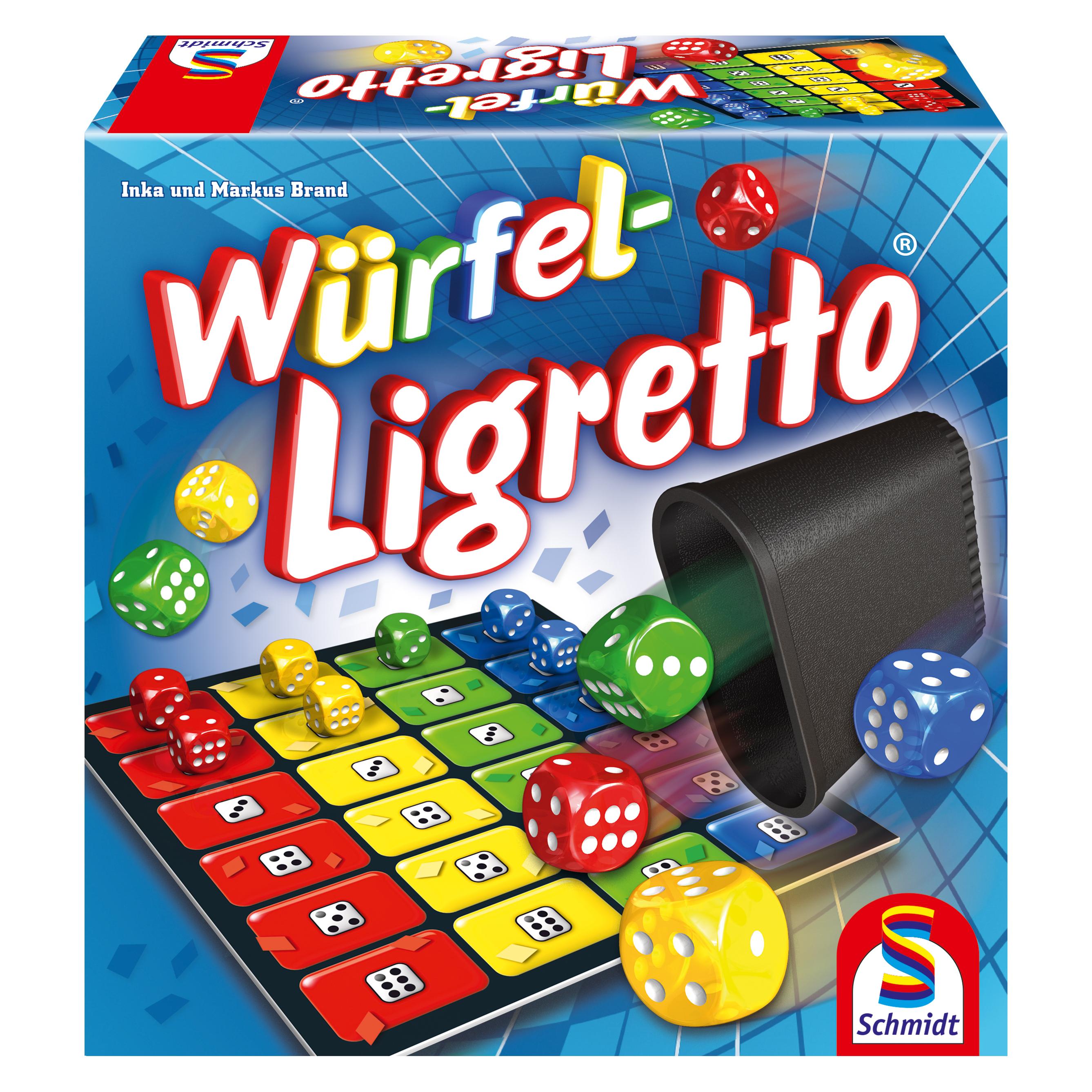Schmidt Spiele Würfel-Ligretto (Deutsch, Französisch, Italienisch, 2 - 4 Spieler) (49611)