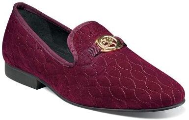 Stacy Adams Valet - Mens 9.5 Burgundy Slip On Medium