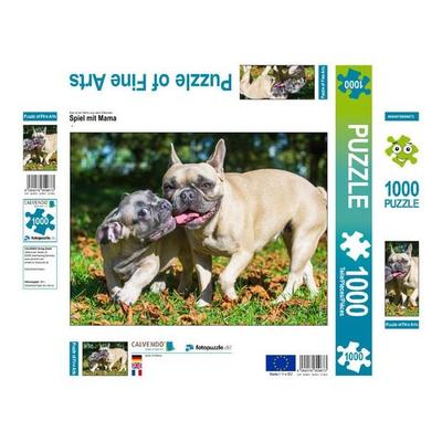 CALVENDO Puzzle Spiel mit Mama | 1000 Teile Lege-Größe 64x48cm Foto-Puzzle für glückliche Stunden