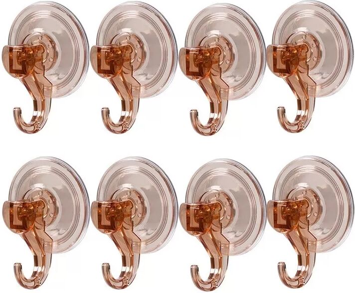 INF Saugfähige Haken, 8er-Pack – Vakuum-Wandhaken ohne Bohren für Bad, Küche