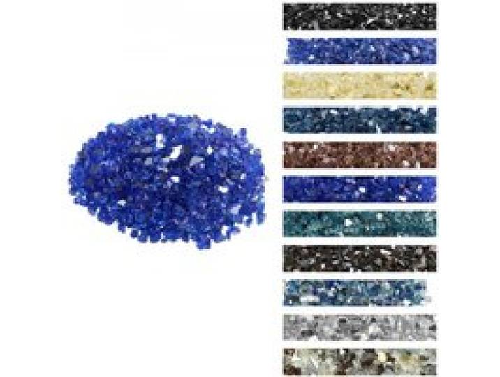 VEVOR Verre de Feu pour Braséro, 4,5 kg, Pierres en Verre pour Foyer à Gaz, 12,7 mm, Sans Fumée, Réfléchissante, Pierres Décoratives Résistantes pour Cheminée à Gaz, Intérieur, Extérieur, Bleu Cobalt