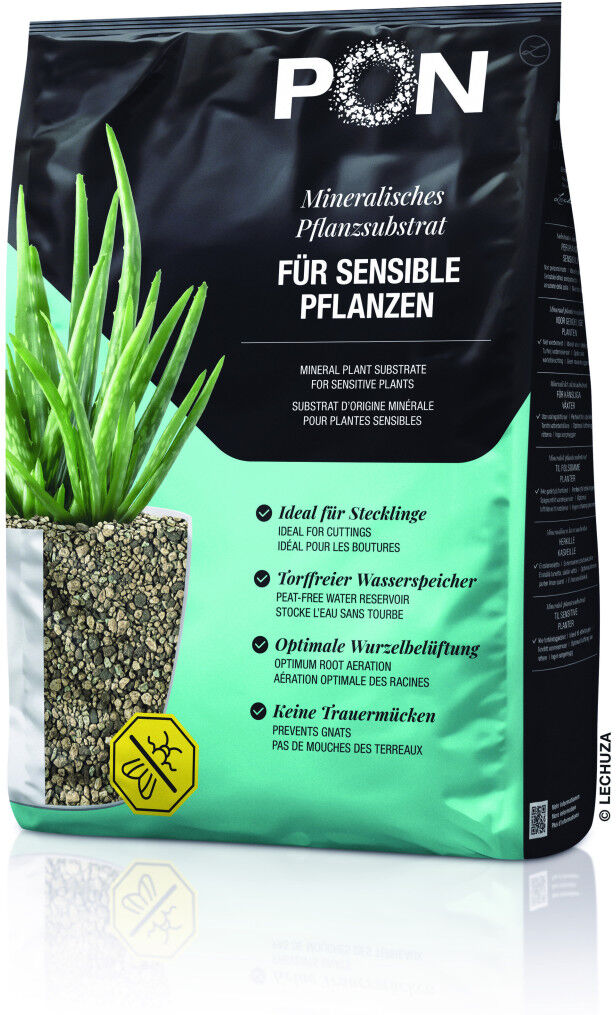 Lechuza-PON Lechuza Basicpon Pflanzsubstrat für empfindliche Pflanzen 12 L torffrei