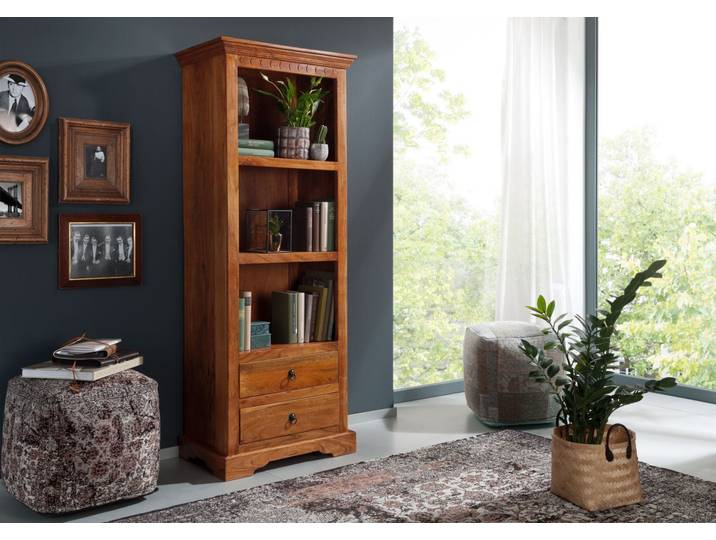 Regal Akazie 68x44x178 honig lackiert OXFORD #01009