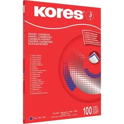 Kores Durchschreibepapier, DIN A4, blau, 100 Blatt