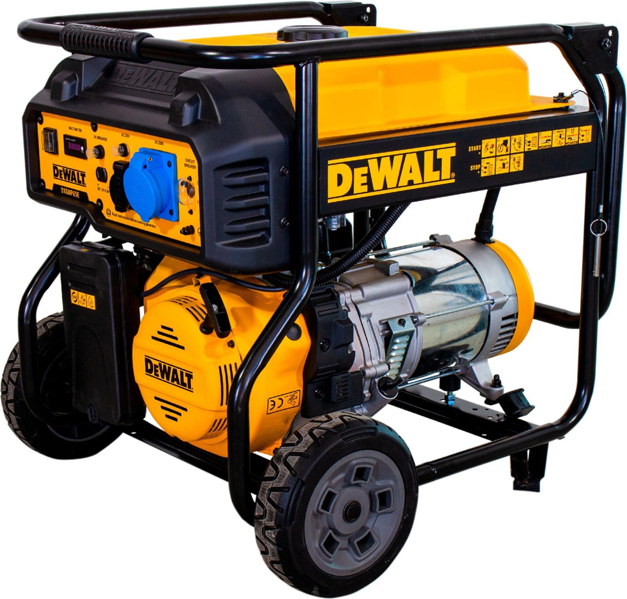 DeWalt Stromerzeuger Benzin AVR Konverter DXGNP65E Generator 4-Takt 6500 Watt