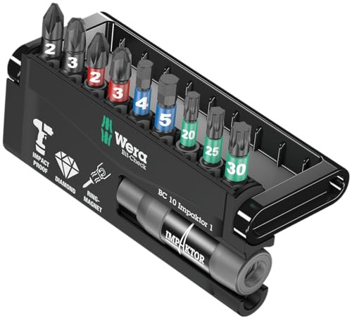 Wera Bit-Check 10 Impaktor 1 bit-assortiment, 10-delig
