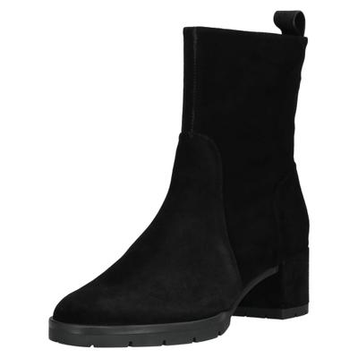 Bikerboots HÖGL "Högl Stiefel Veloursleder", Damen, Gr. 38, schwarz, Veloursleder, Schuhe Bikerboots