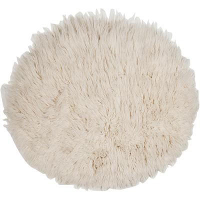 Wollteppich THEKO "Flokati XXL, handgewebt", beige (natur), H:100mm Ø:70cm, Wolle, Teppiche, original griechischer Flokati, Hochflor, reine Wolle, auch in rund