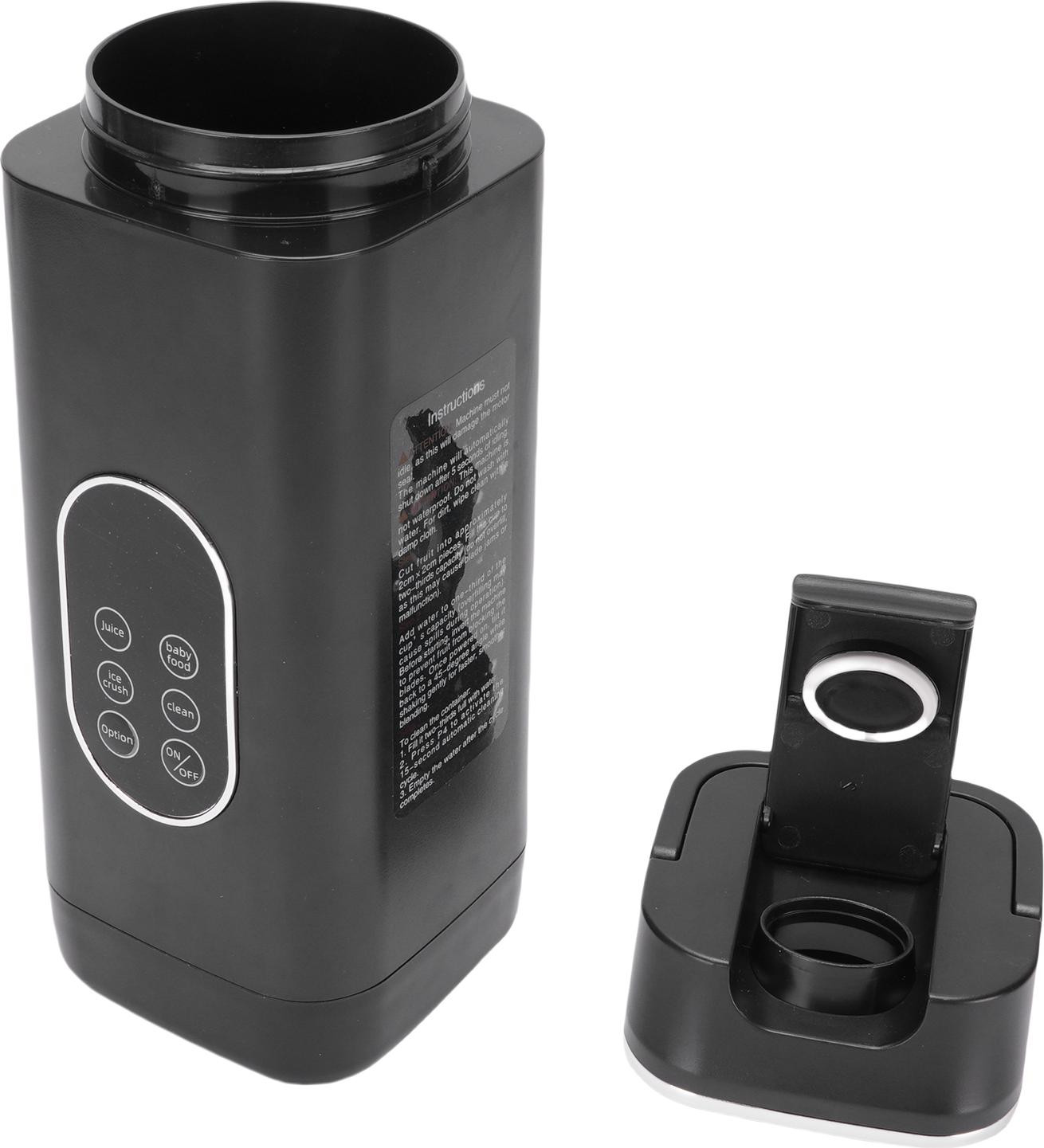 Cocosity Draagbare blender met 12 messen, USB-oplaadbaar, met display, zwart