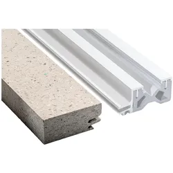Hebgo, Profil + Stange, Verschlussprofil zu Thermoschwelle 173