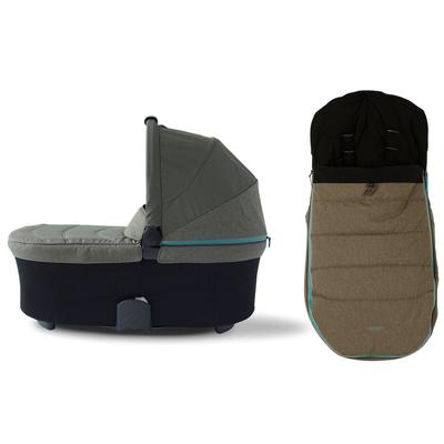 Micralite SmartFold Bassinet & Footmuff Accessory Bundle - Evergreen