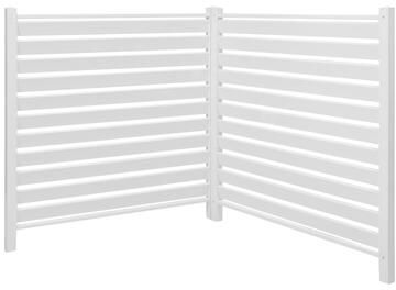 UIMOSO 2 Panels Outdoor Privacy Screen, 48 x 48 in Air Conditioner Fence with 19.7 in Ground Stakes - 2 Panels