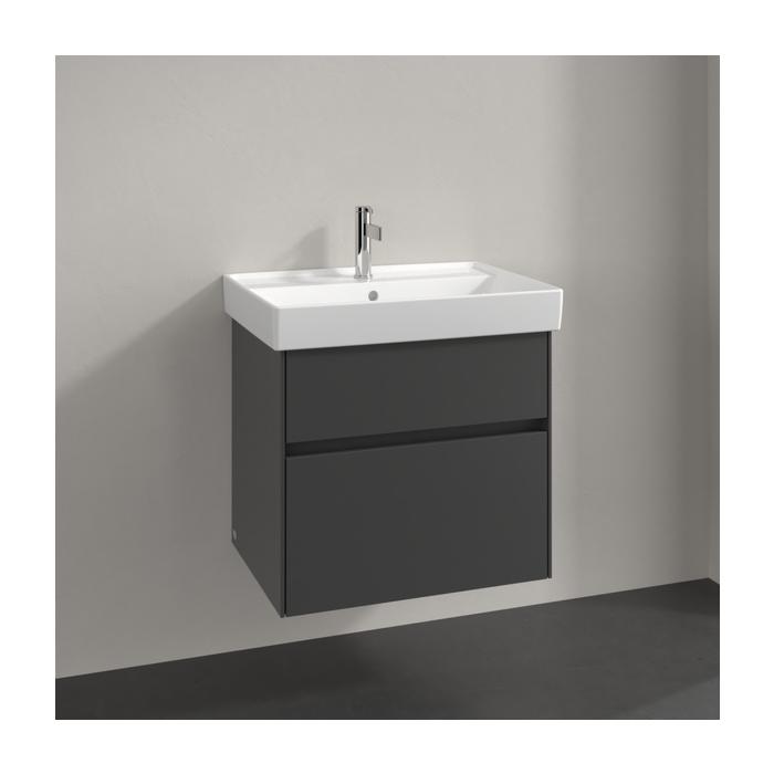 Villeroy und Boch Collaro Waschtischunterschrank C00900VR 60,4x54,6x44,4cm, Waschbecken mittig, graphite