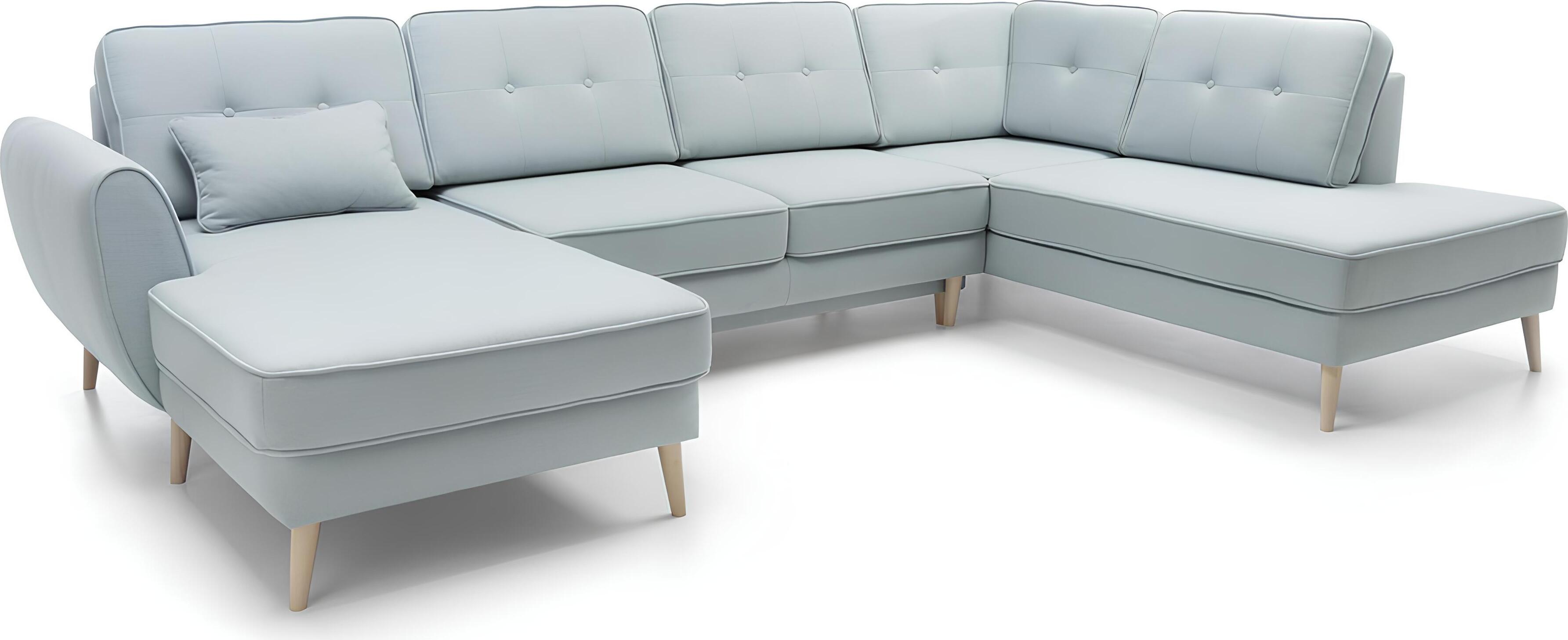 Wohnzimmer Möbel Ecksofa Textilsofa Design Sofa Ecksofas U-Form Modernes Polster