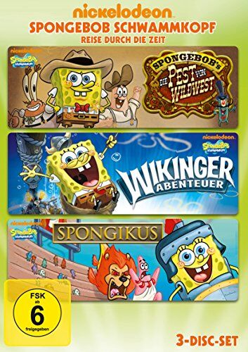 SpongeBob Schwammkopf - Reise durch die Zeit [3 DVDs] - Preis vom 04.10.2026 03:51:26 h