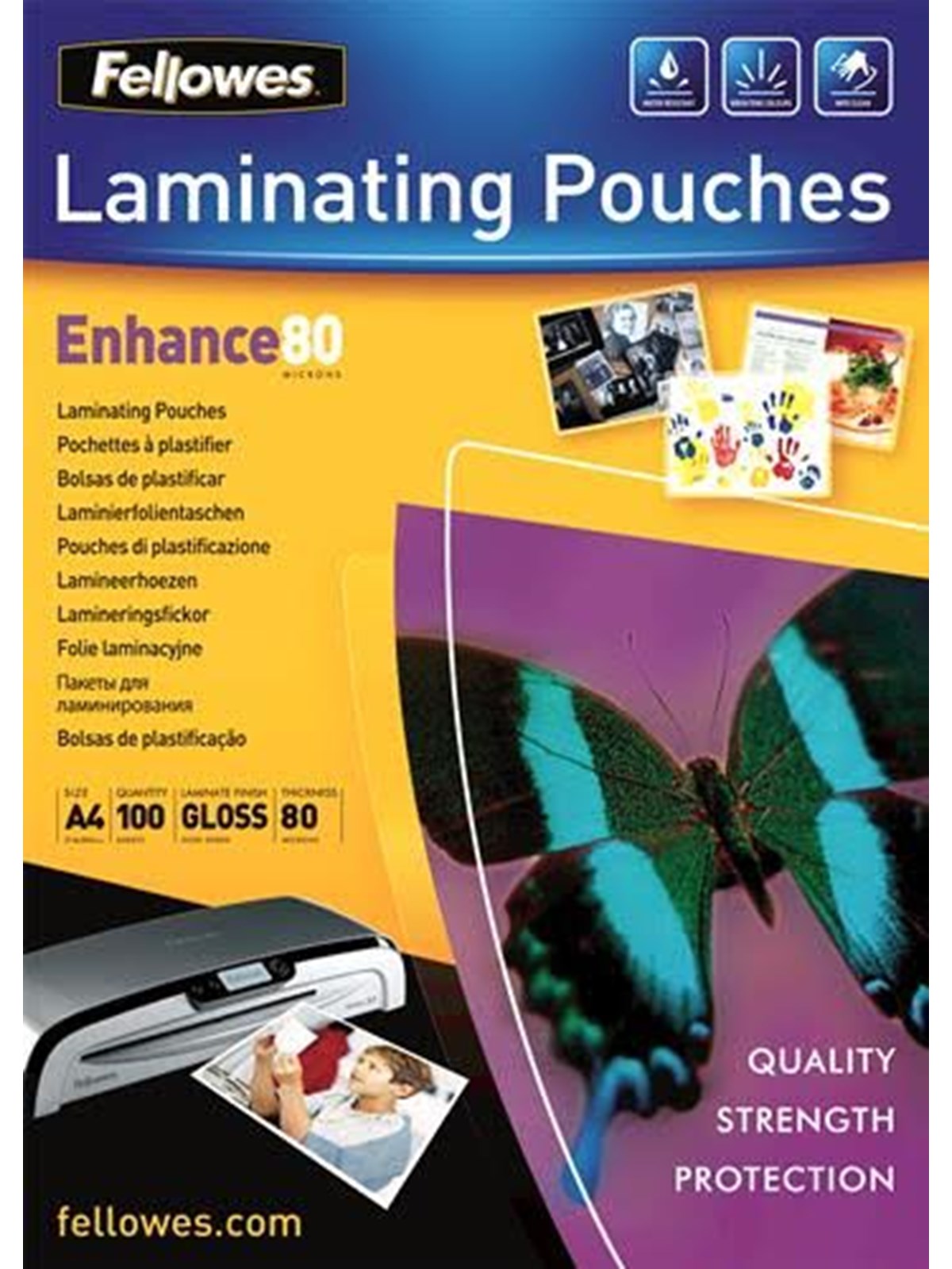 Fellowes Laminating Pouches Enhance 80 micron 100 pcs.