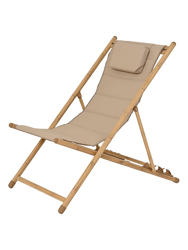 Kaeming Gartenliege ''Fredericia'' in Hellbraun/ Beige - (B)60 x (H)98 x (T)111 cm - onesize
