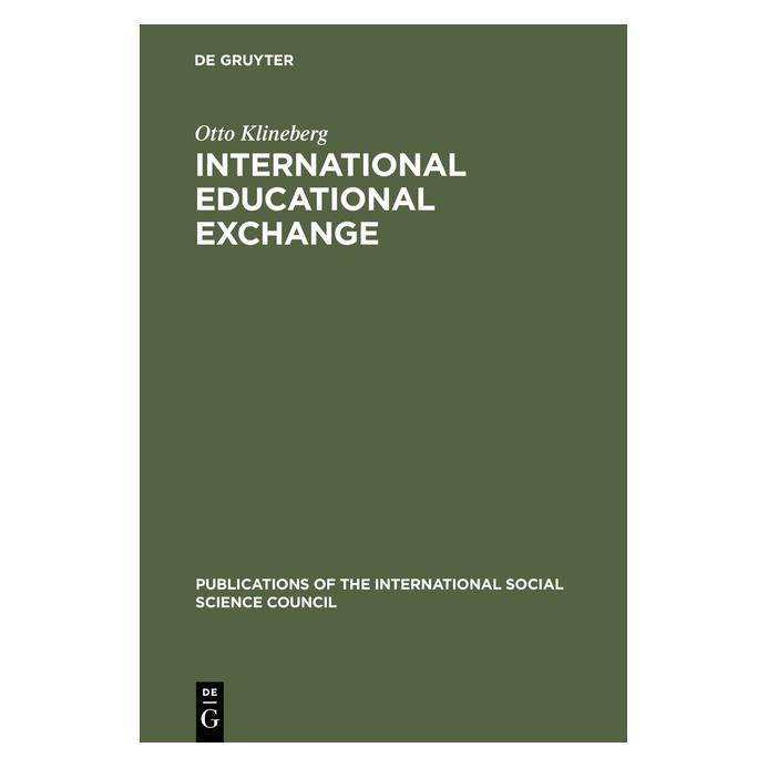 De Gruyter International Educational Exchange (Englisch, Hardcover, Otto Klineberg) (71871657)