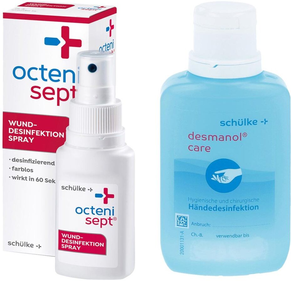 Octenisept Lösung 50ml + Desmanol care alkoholische Händedesinfe