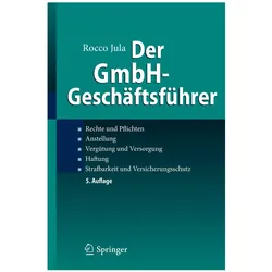 Der GmbH-Geschäftsführer, Fachbücher von Rocco Jula