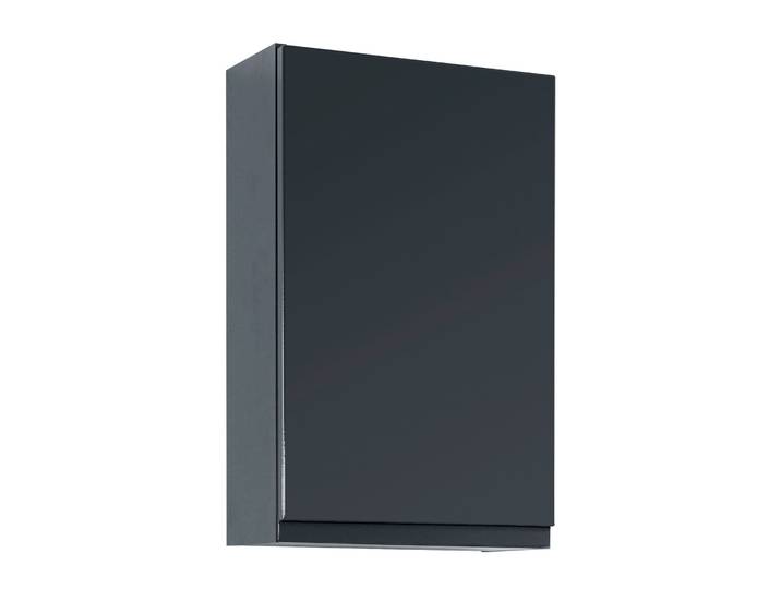 Hängeschrank WELLTIME Cardiff , grau (graphitfarben, grau), B:40cm H:64cm T:20cm, Holzwerkstoff, MDF, Schränke, Hängeschrank, Breite 40 cm, mit Softclose-Funktion