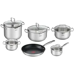 Tefal G732SB55, Pfannenset + Topfset, Silber