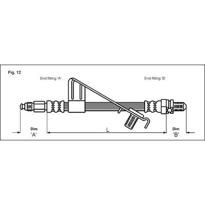 METZGER AUTOTEILE Bremsschlauch 4112527 für Ford