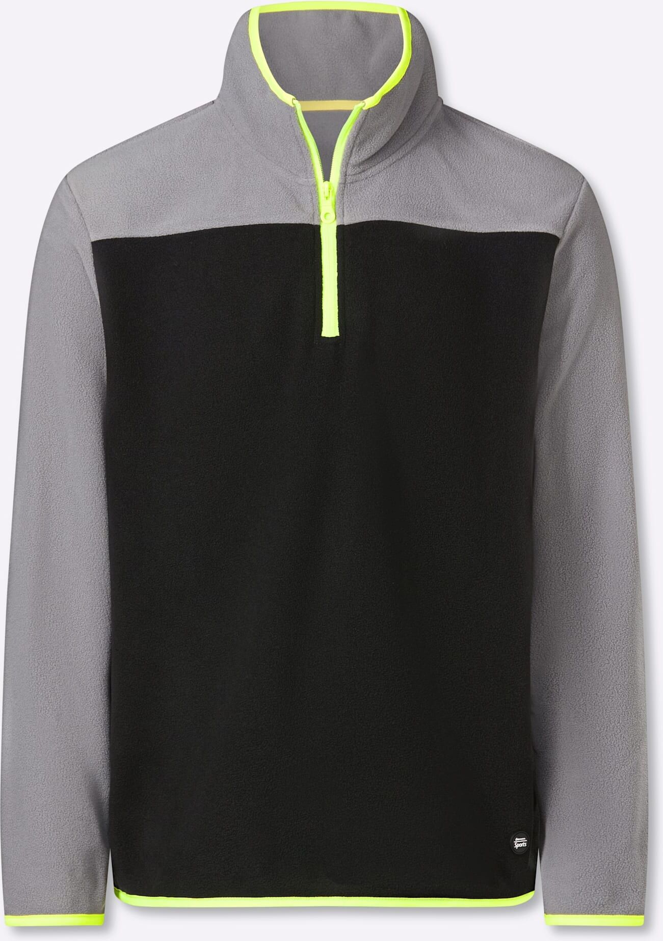 Fleecepullover CATAMARAN, Herren, Gr. 48/50, grau, 100% Polyester, gemustert, mehrfarbig, Sweatshirts Fleecepullover grau 48/50