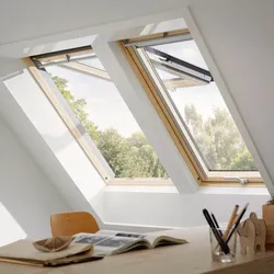 VELUX Dachfenster GPL 3166 Klapp-Schwingfenster Holz/Kiefer ENERGIE PLUS KUPFER Fenster, 66x140 cm (FK08)