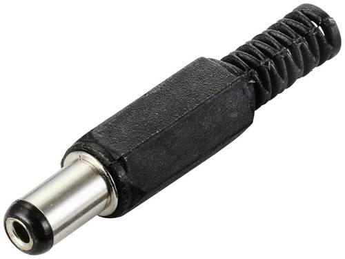 TRU COMPONENTS Niedervolt-Steckverbinder Stecker, gerade 5.5mm 2.1mm