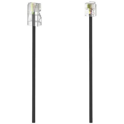 Hama DSL Anschlusskabel [1x RJ11-Stecker 6p4c - 1x RJ45-Stecker 8p4c] 6 m Schwarz