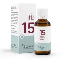 BIOCHEMIE Pflüger 15 Kalium jodatum D 6 Tropfen 30 ml