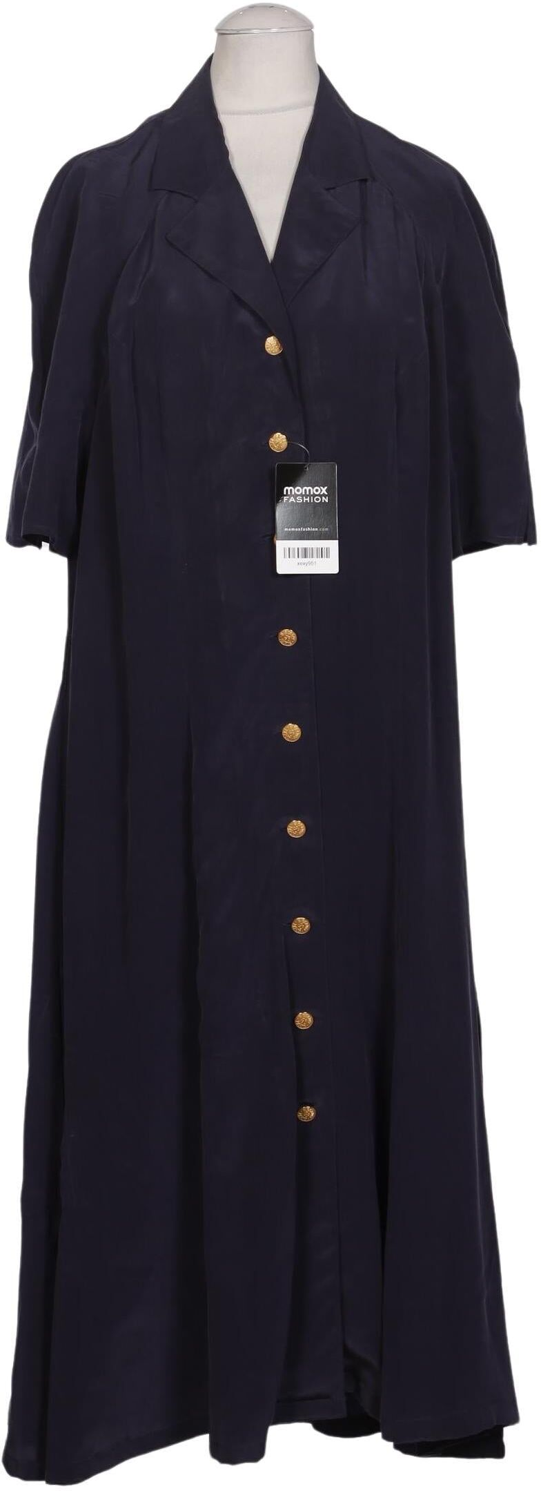 Elegance Paris Damen Kleid, Marineblau, Gr. M, Seide - Second Hand