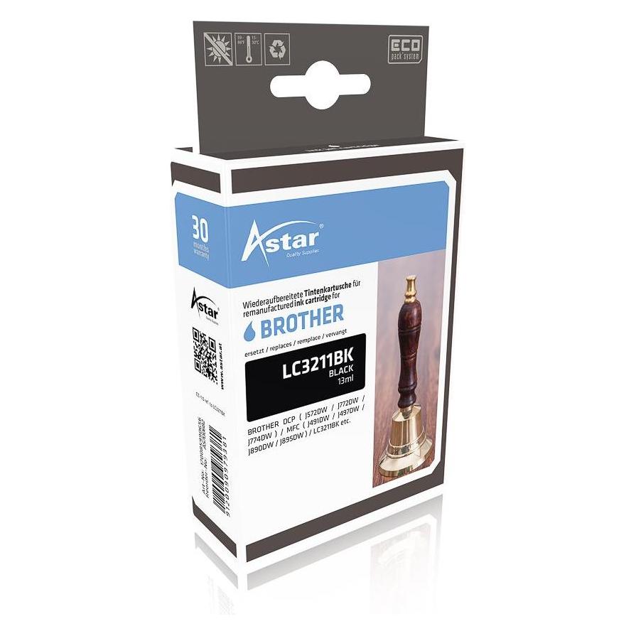 Astar Brother Ink black 200 Seiten inkl. Chip (BK) (AS700682)