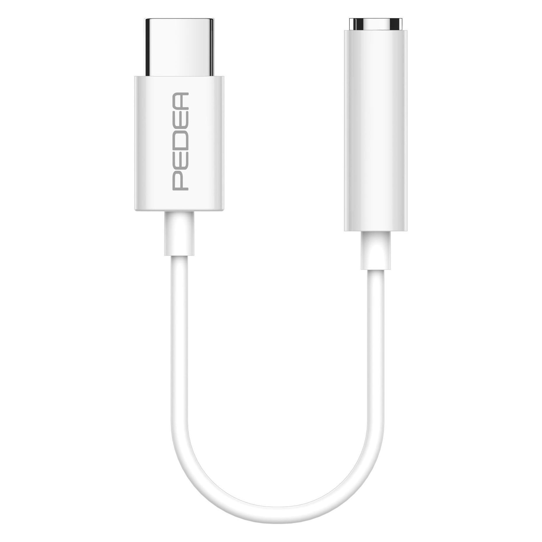 Pedea USB Type-C auf 3,5 mm Klinkenanschluss Adapter (Winkeladapter) (60040125)