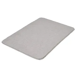 Kleine Wolke Badteppich Marco 60 x 90 cm Polyester Silber