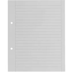 Office, Heft + Block, Heftblatt FSC E5, Liniert, Grau (E5, Liniert)