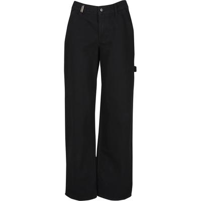 Bequeme Jeans 2Y STUDIOS "2Y Studios 2Y Anela Worker Baggy Jeans", Damen, Gr. 24, Normalgrößen, schwarz, 100% Baumwolle, unifarben, Jeans