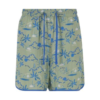 Shorts JUST RHYSE "Just Rhyse Damen Just Rhyse Shorts Waikiki", Damen, Gr. S, US-Größen, grün (grün colorot), 100% Viskose, normal, Hosen Shorts
