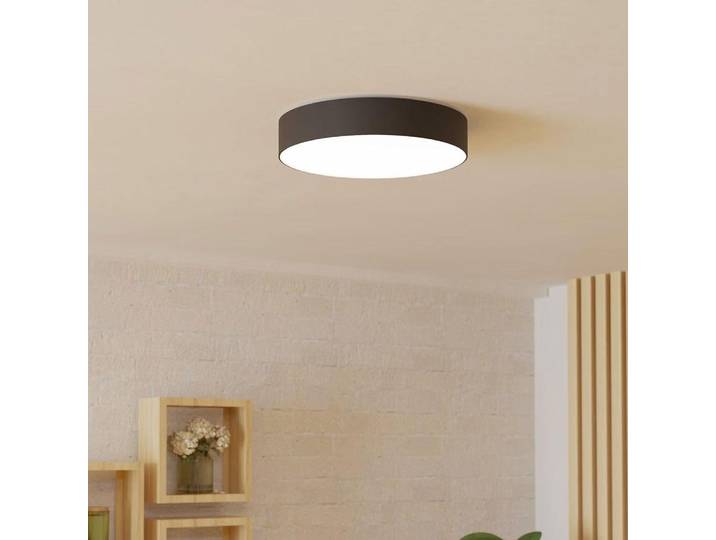 Eglo Smart LED Deckenleuchte Gallizzi-Z Schwarz Ø39cm 15W 1900lm RGBTW 2700-6500K Dimmbar App Zigbee Bluetooth Matter
